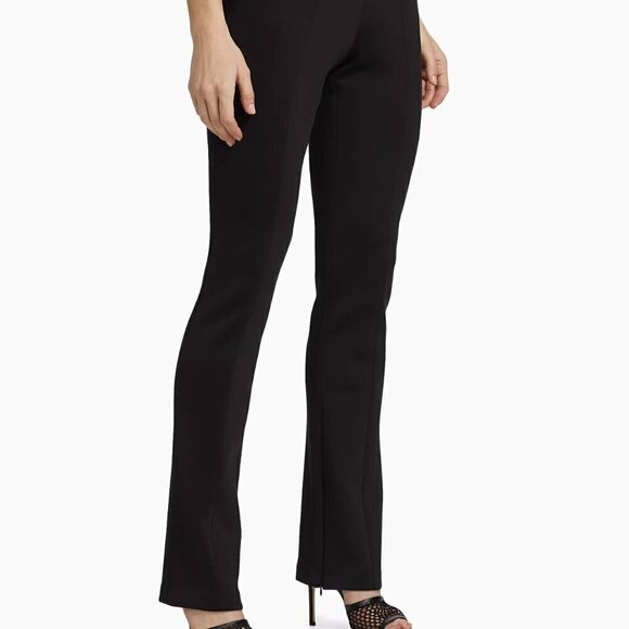 NWT Good American Black Disco Slit Front Pants - Size 4 (XL) - Picture 9 of 10